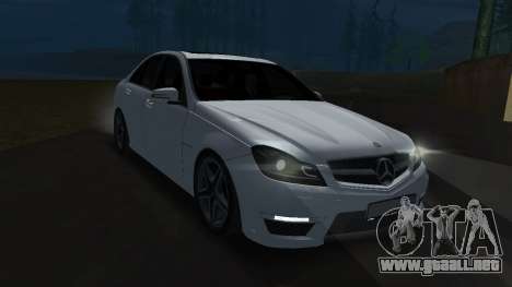 Mercedes-Benz C63 (YuceL) para GTA San Andreas