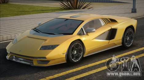 Lamborghini Countach LPI 800-4 Yellow para GTA San Andreas