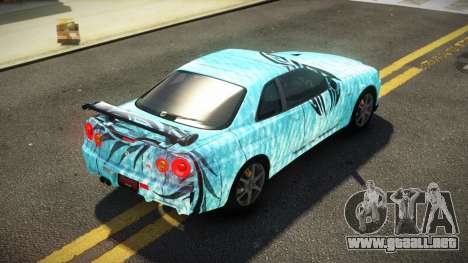 Nissan Skyline R34 ST-L S4 para GTA 4