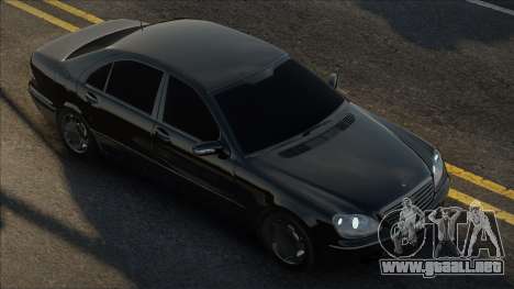 Mercedes-Benz S600 Negro Stock para GTA San Andreas