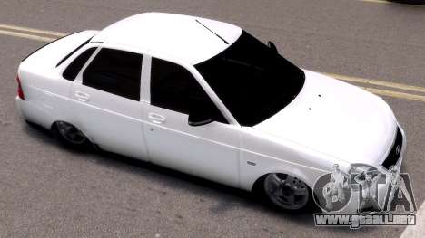 Lada Priora blanco en stock para GTA 4
