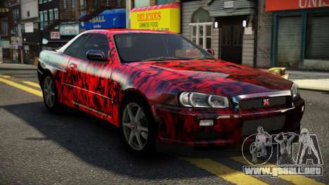 Nissan Skyline R34 ST-L S11 para GTA 4