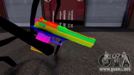 Raibow Desert Eagle para GTA 4