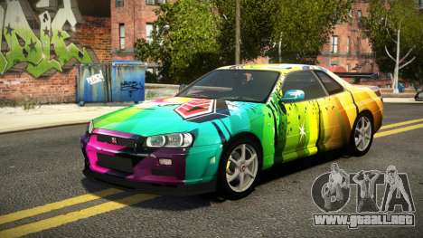 Nissan Skyline R34 ST-L S14 para GTA 4