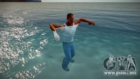 Dificultad para moverse en el agua para GTA San Andreas