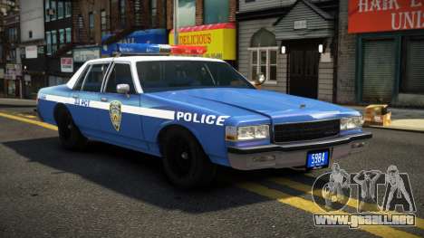 1985 Chevrolet Caprice Classic Police para GTA 4
