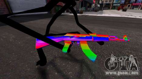 Rainbow AK47 para GTA 4