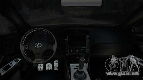 Lexus ls250 en extensión para GTA San Andreas