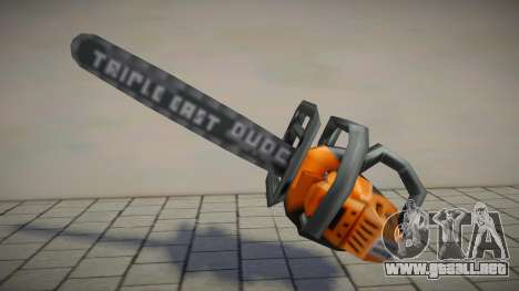 Orange DUDE Triple Cast Chainsaw para GTA San Andreas