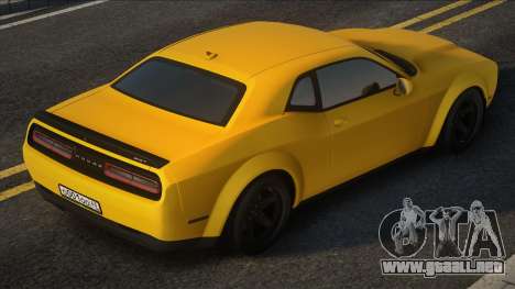 Dodge Challenger SRT Demon (Stock) para GTA San Andreas