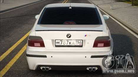 BMW M5 Blanco en Stoke para GTA San Andreas