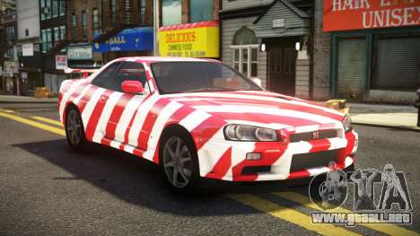 Nissan Skyline R34 ST-L S6 para GTA 4