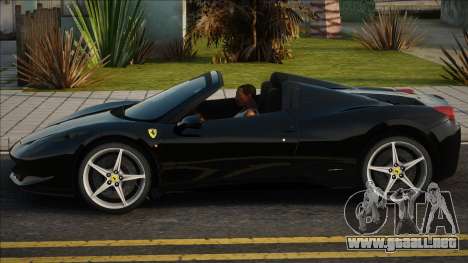 2013 Ferrari 458 Spider para GTA San Andreas