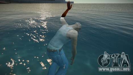 Ahora CJ se está ahogando en el agua para GTA San Andreas