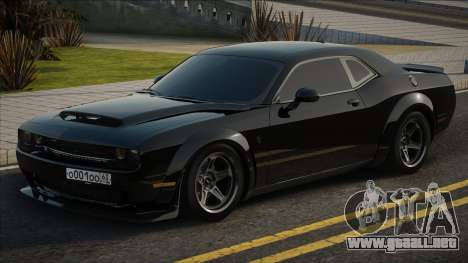 Dodge Challenger Srt Demon Negro para GTA San Andreas