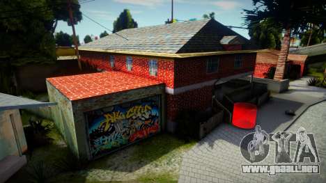House of CJ y sus hermanos con nuevas texturas para GTA San Andreas