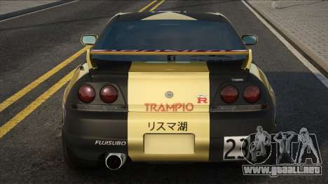 Nissan Skyline R33 Sticker para GTA San Andreas