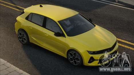 Opel Astra Yellow para GTA San Andreas