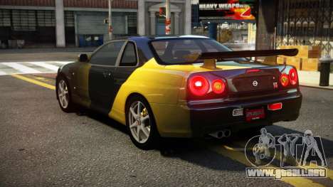 Nissan Skyline R34 ST-L S12 para GTA 4