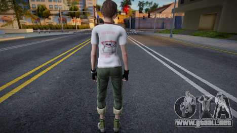 Rebecca T-Shirt Zombie-Kun para GTA San Andreas