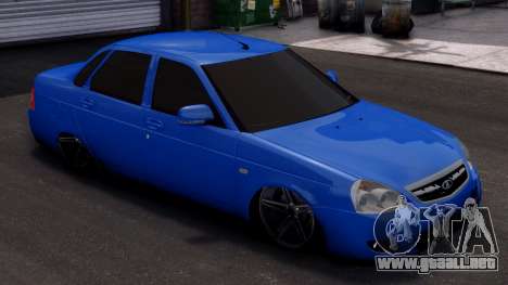 Lada Priora Stock Blue para GTA 4