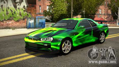 Nissan Skyline R34 ST-L S10 para GTA 4