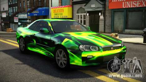 Nissan Skyline R34 ST-L S10 para GTA 4