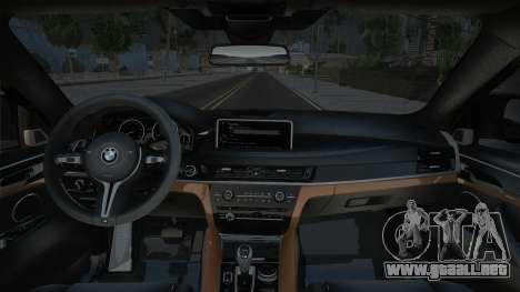 BMW X6M F86 Negro Culata para GTA San Andreas