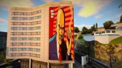 Edificio y valla publicitaria con temática de GTA para GTA San Andreas