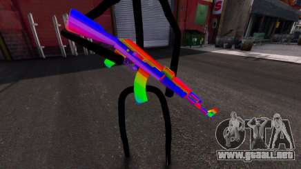 Rainbow AK47 para GTA 4