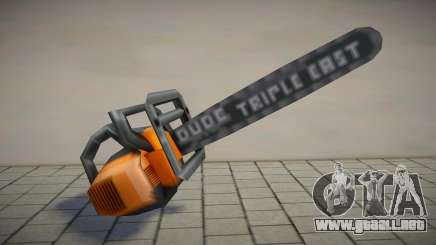 Orange DUDE Triple Cast Chainsaw para GTA San Andreas