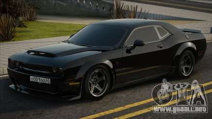 Dodge Challenger Srt Demon Negro para GTA San Andreas