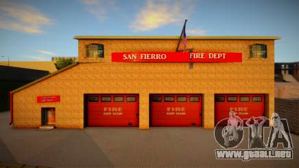 Nuevas texturas para el Parque de Bomberos de San Fierro para GTA San Andreas