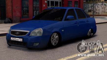 Lada Priora Stok Blue para GTA 4