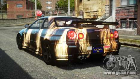 Nissan Skyline R34 F-Sport S14 para GTA 4