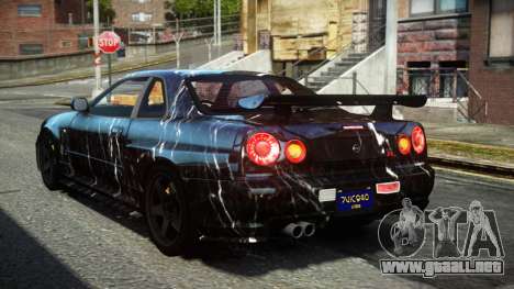 Nissan Skyline R34 F-Sport S8 para GTA 4