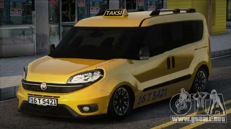 LowPoly Fiat Doblo Taksi Modu para GTA San Andreas