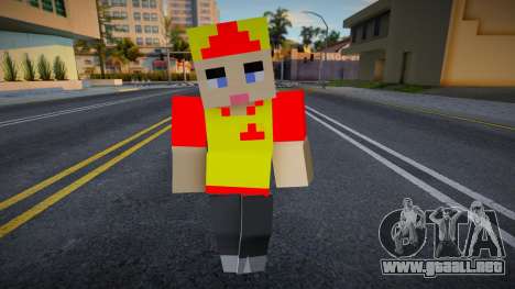 Minecraft Ped Wmypizz para GTA San Andreas