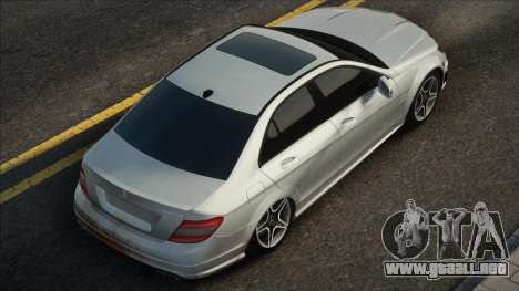 Mercedes-Benz C 63 AMG White para GTA San Andreas