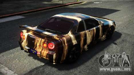 Nissan Skyline R34 F-Sport S14 para GTA 4