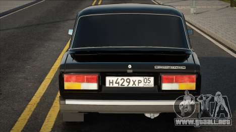 Vaz 2107 Black Ver para GTA San Andreas