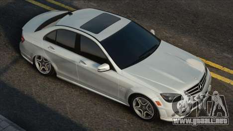 Mercedes-Benz C 63 AMG White para GTA San Andreas