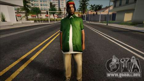 Fam2 Rastaman con Groove Street para GTA San Andreas