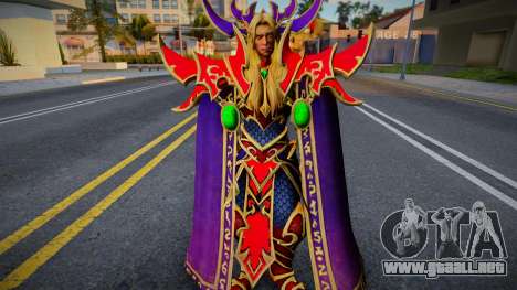 Kaelthas Sunstirder Warcraft 3 Reforged para GTA San Andreas