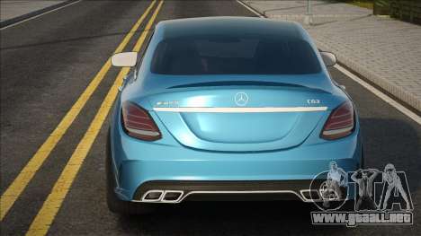 Mercedes-Benz C63 AMG Blue para GTA San Andreas
