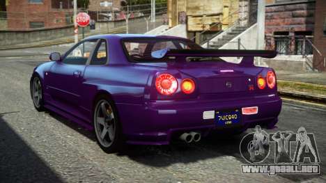 Nissan Skyline R34 F-Sport para GTA 4