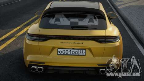 Porsche Panamera Turbo S Yellow para GTA San Andreas