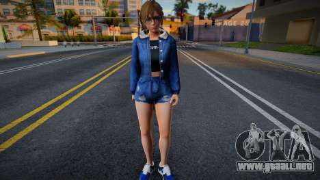 DOAXVV Misaki - Denim Jacket Destroyed Shorts v1 para GTA San Andreas