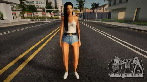 Anastasia en pantalones cortos para GTA San Andreas