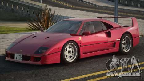Ferrari F40 Red para GTA San Andreas